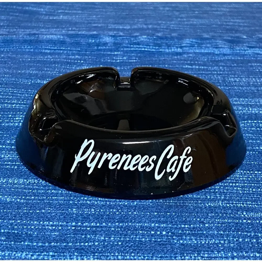 Vintage Pyrenees Cafe Bakersfield California Advertising Ashtray 94B